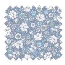 Cotton fabric ex2337 sky blue lilac floral mini