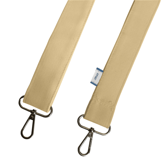 Narrow shoulder strap camel