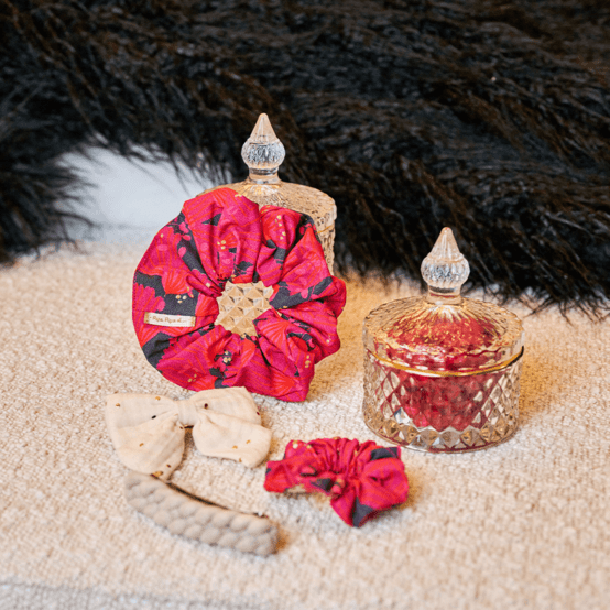 Scrunchie féérie fuchsia