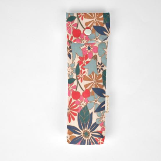 Toothbrush bag cerise en fleur