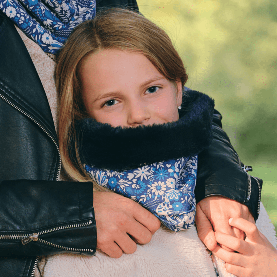 Children fur scarf snood parade royale
