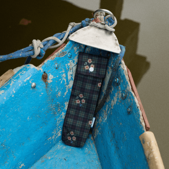Toothbrush bag tartan fleuri