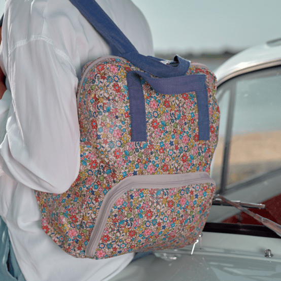 Foldable rucksack Gaby mille et une fleurs