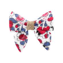 Mini bow tie clip rouge corolle