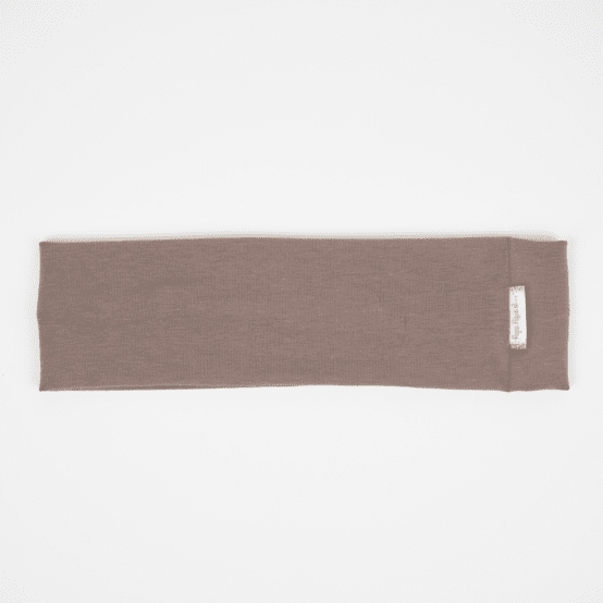 Stretch jersey headband  glazed brown