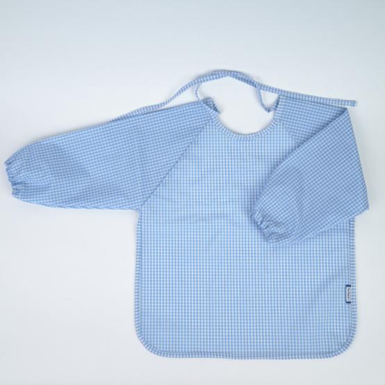 Bib sleeves sky blue gingham