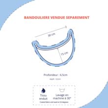Half-moon bag scandinavia bleu