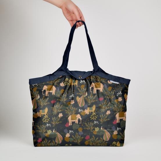 Pleated tote bag - Medium size eden indien