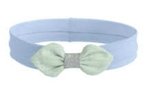 Jersey knit baby headband gaze vert d'eau