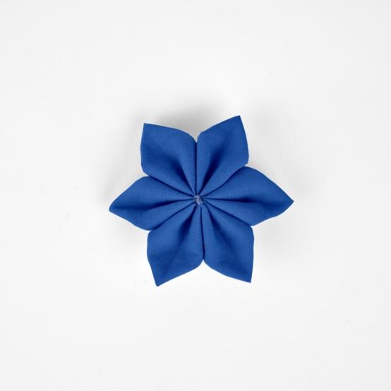 Star flower 4 hairslide navy blue