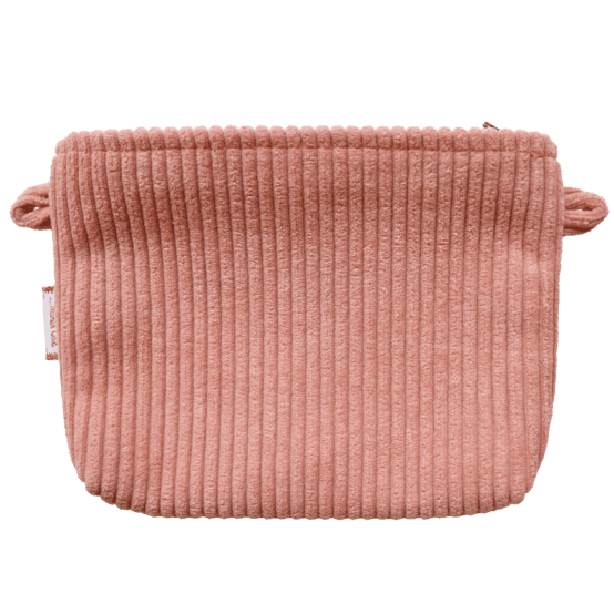 Coton clutch bag blush pink corduroy