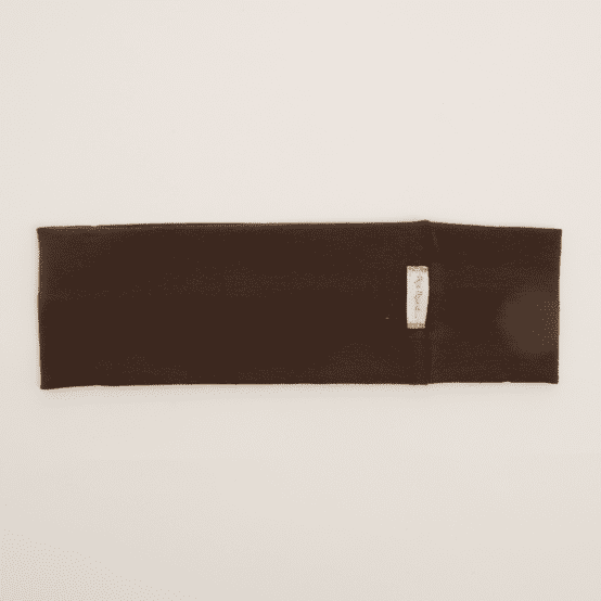 Stretch jersey headband  brown