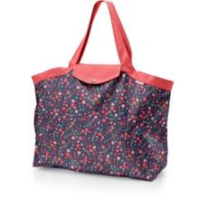 Tote bag with a zip huppette fleurie