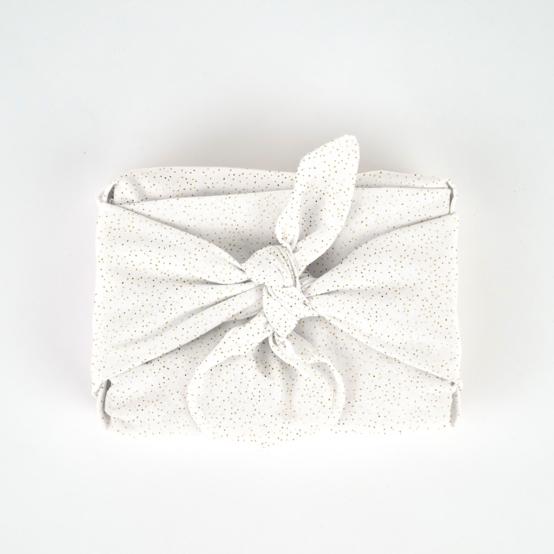 Furoshiki medium 48x48 white sequined