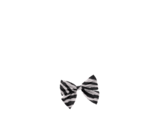 Bow tie hair slide zèbre