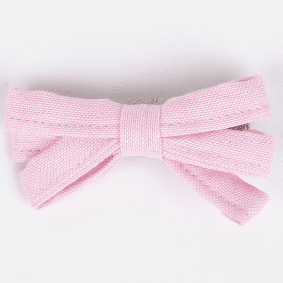 Ribbon hair slide light pink
