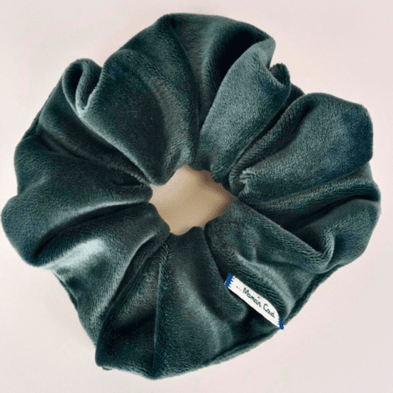 Scrunchie fir green velvet