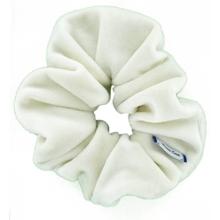 Scrunchie white velvet