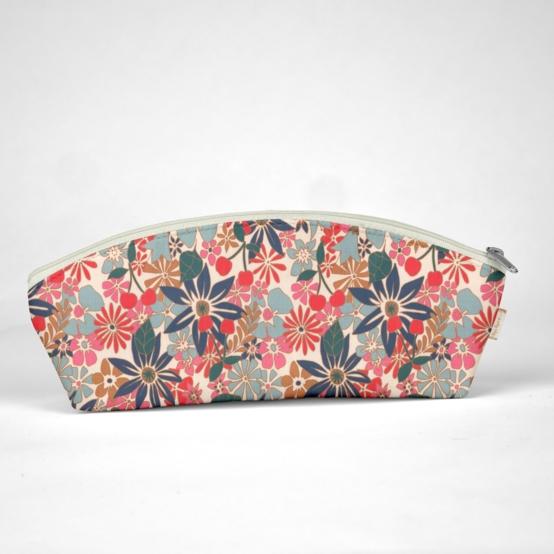 Pencil case cerise en fleur