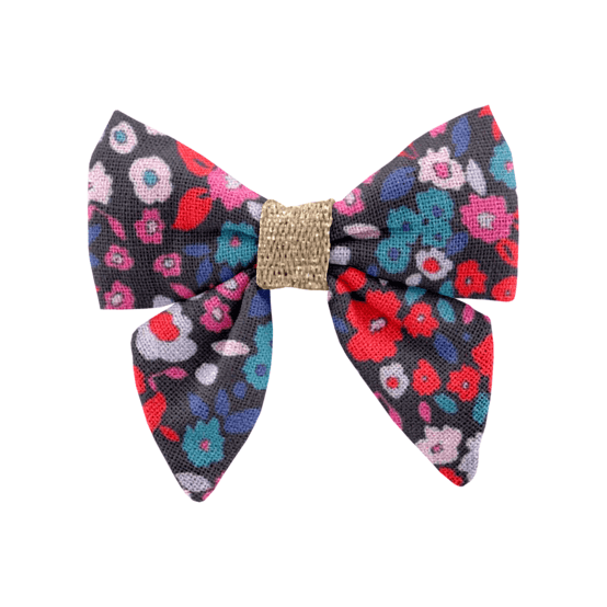 Mini bow tie clip romance fleurie