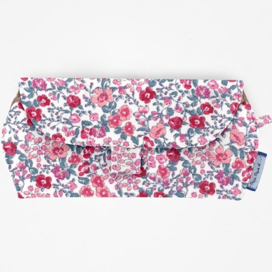 Glasses case rose grenadine