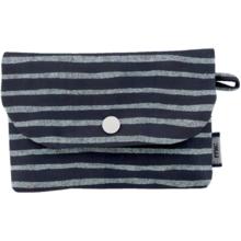 Soap Pouch striped silver dark blue