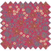 Coated fabric badiane framboise