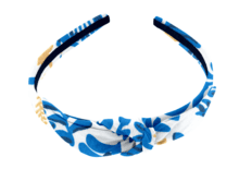 bow headband passion bleue