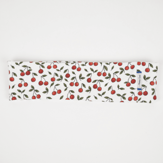 Stretch jersey headband  ribbed cherry