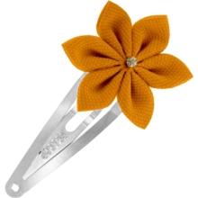 Star flower hairclip ochre