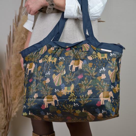 Pleated tote bag - Medium size eden indien
