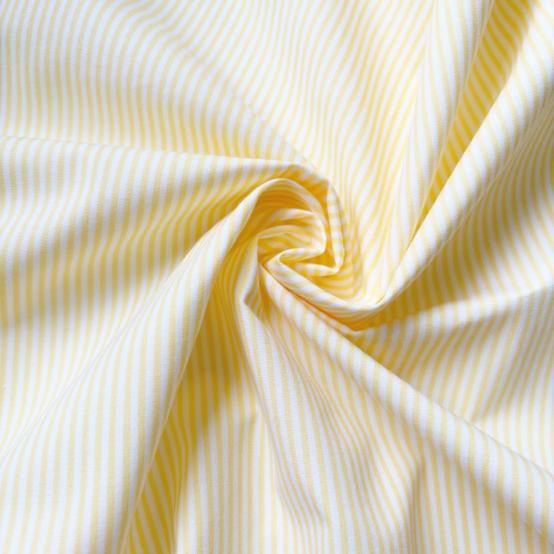 Cotton fabric yellow stripes