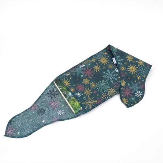 Fupochiki M (17.5 x 24 cm) ex2556 christmas star gold green blue