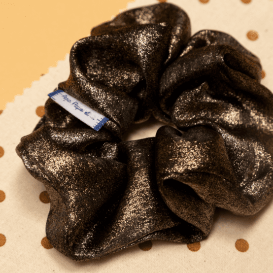 Scrunchie bronze lurex