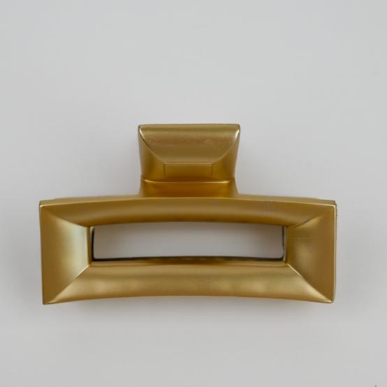 Large Rectangular Hair Clip satin gold