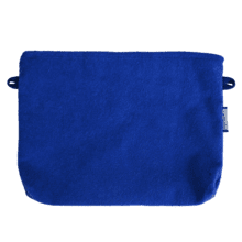 Coton clutch bag navy blue terry towelling