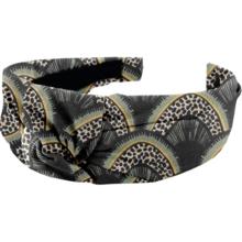 Large Crossed Headband forêt de plumes