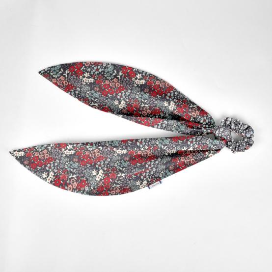Long tail scrunchie jardin d'aurore
