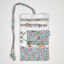Jewelry pouch pastel fleuri