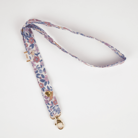 Lanyard necklace comptine enchantée rose