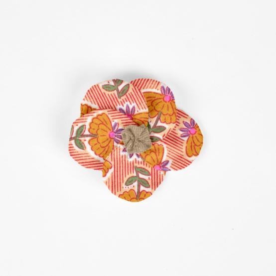Flower petal hair slide small  shanti