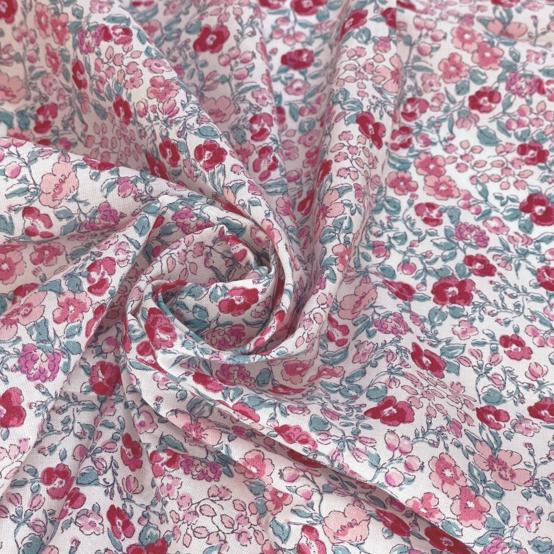 Cotton veil fabric rose grenadine