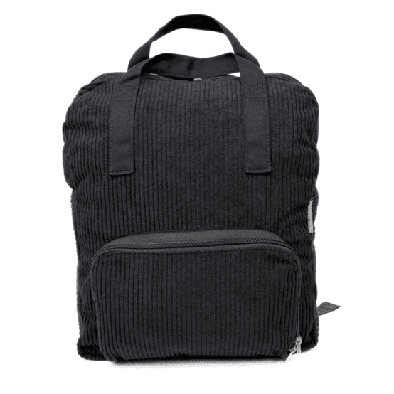 Foldable rucksack Gaby black large corduroy