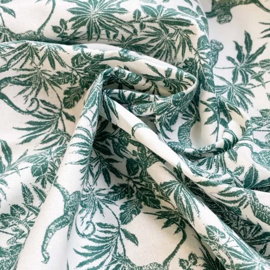 Cotton fabric jungle vintage