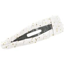 Fabric hair clip white sequined
