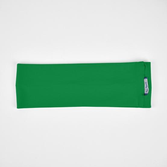 Stretch jersey headband  bright green