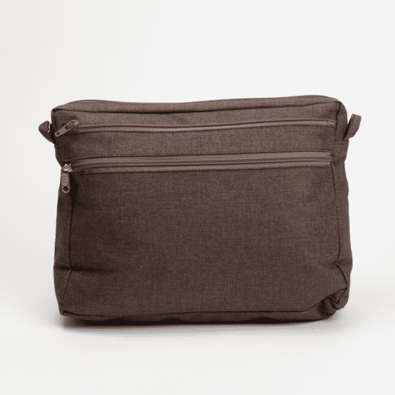 Large shoulder bag base chocolate denim