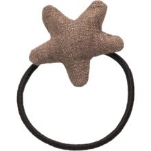 Pony-tail elastic hair star copper linen