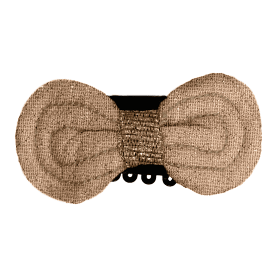 Noeud Anti-Glisse hair slide gaze pailletée camel