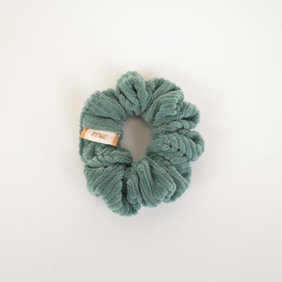Small scrunchie eucalyptus corduroy